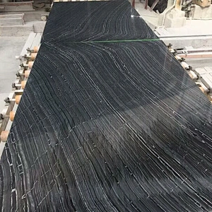 Chinese Black Forest Wood marble tile for floor and countertop