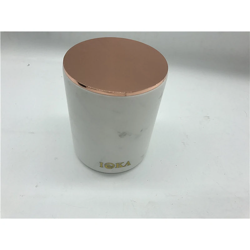 Round Marble Candle Holder Marble Candle Jar
