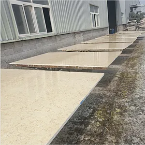 Polished Beige marble flooring natural marble slab