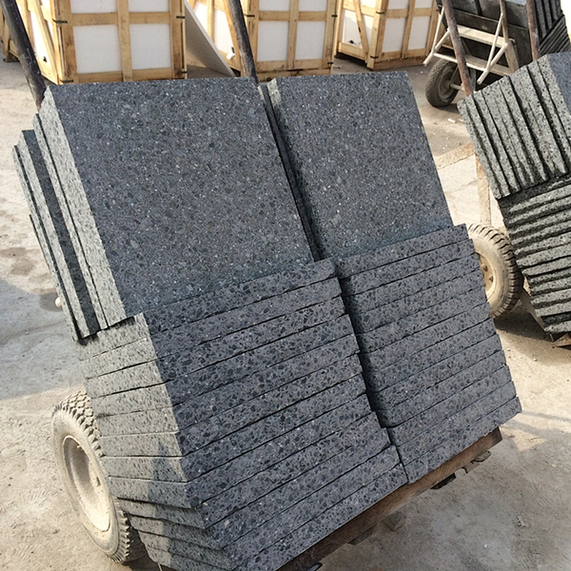 black 5CM thickness exterior cement terrazzo tile pavers