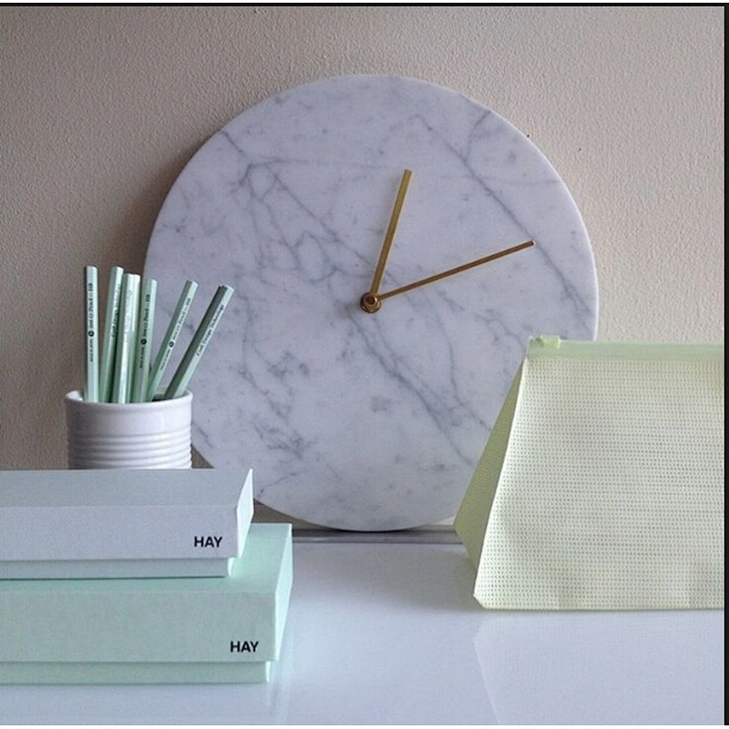 2017 New design clock marble manufactured in China