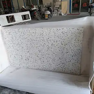 precut cement terrazzo prefab kitchen countertops display