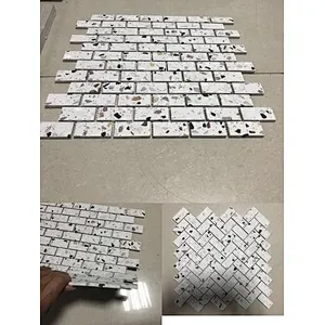 Fantasy Terrazzo mosaic tiles  hand made terrazzo tiles  for 6MM thickness