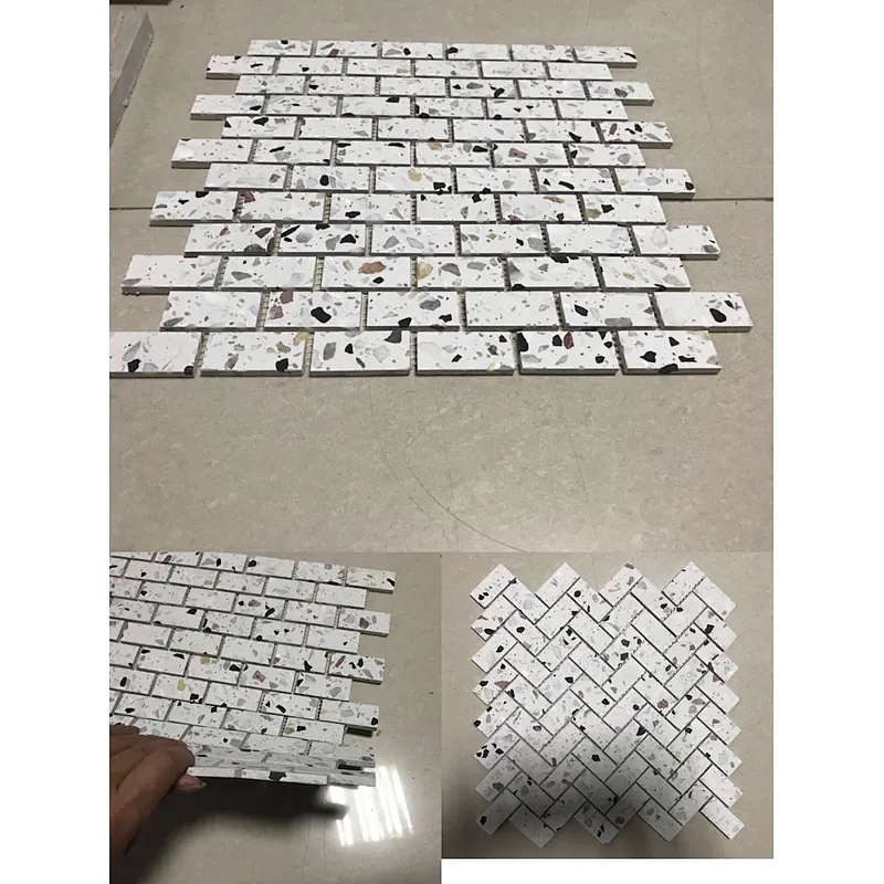 Fantasy Terrazzo mosaic tiles  hand made terrazzo tiles  for 6MM thickness