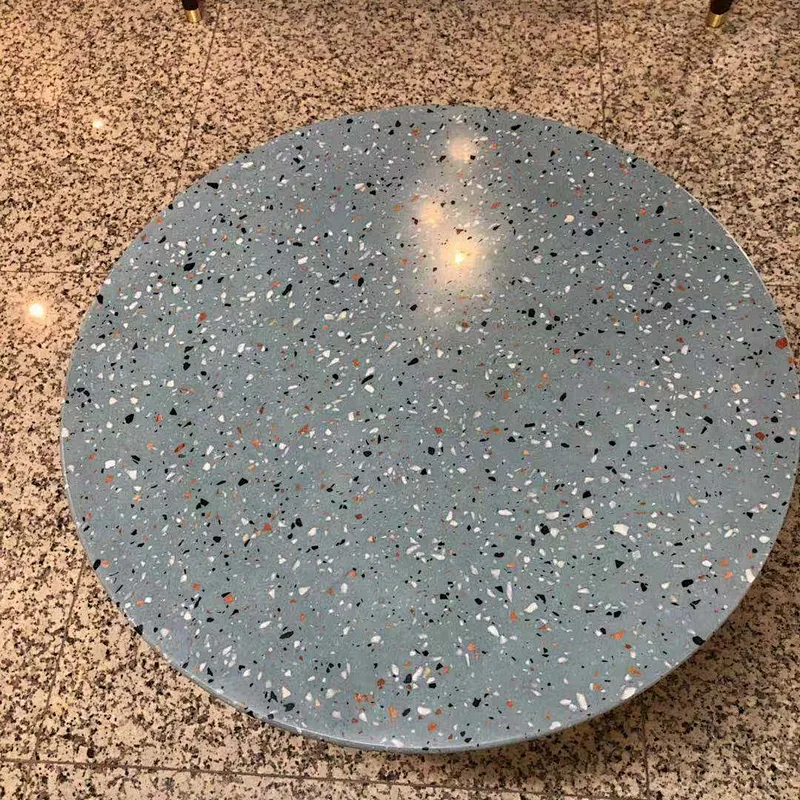 Eco and top terrazzo tiles for coffee table