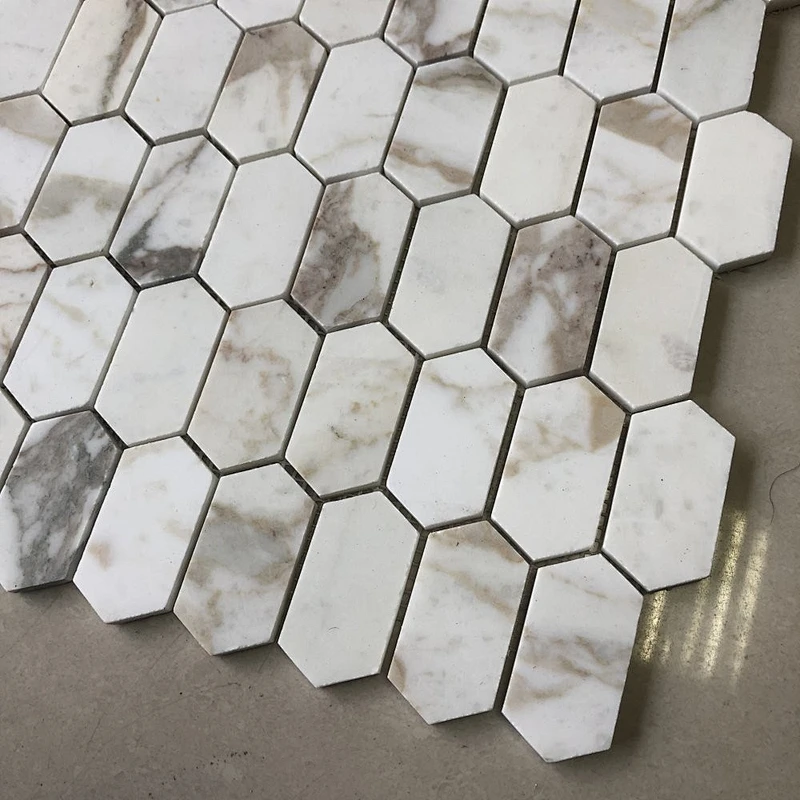 High Quality  white marble mosaic  tile  mosaic backplash for bathroom