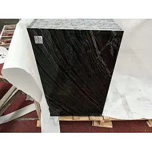 Chinese Black Marble slab cut to size marble tile for inoor and exdoor decoration