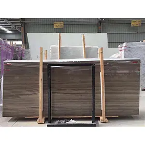 Factory direct sale    polished dark brown marble  slab  & tile for floor  and wall tile