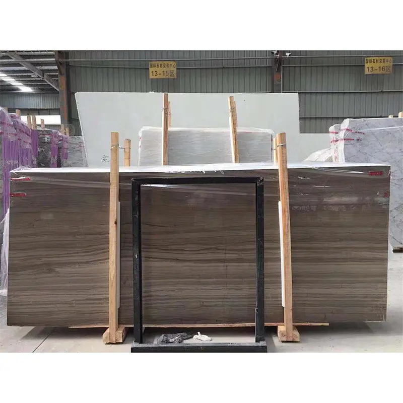 Factory direct sale    polished dark brown marble  slab  & tile for floor  and wall tile