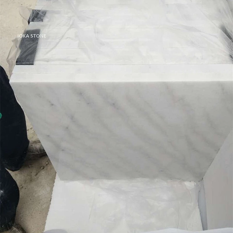 Polished white marble Chinese stone floor tile and slab