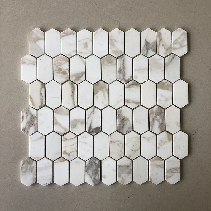 High Quality  white marble mosaic  tile  mosaic backplash for bathroom