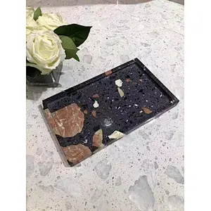 Cement Terrazzo Tray and Coaster for gift set