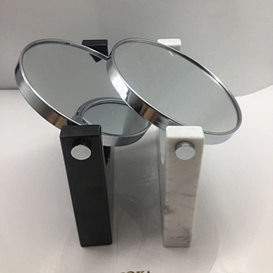 White Real Marble Stone Silver Mirror for Sale