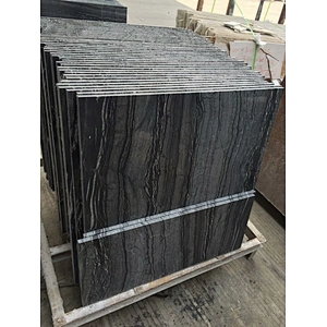 Polished black marble salb for floor  tile and countertop