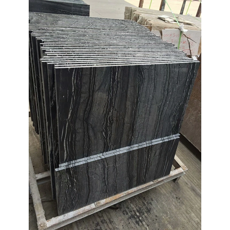 Polished black marble salb for floor  tile and countertop