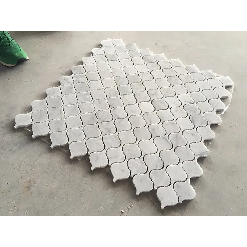 Hight Quality Pure White Marble mosaic brick