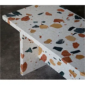 Hot selling cement terrazzo table top with many colors can be used for dining table