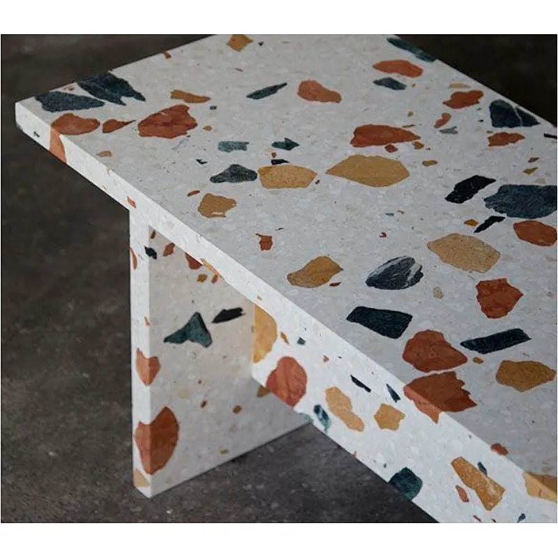 Hot selling cement terrazzo table top with many colors can be used for dining table