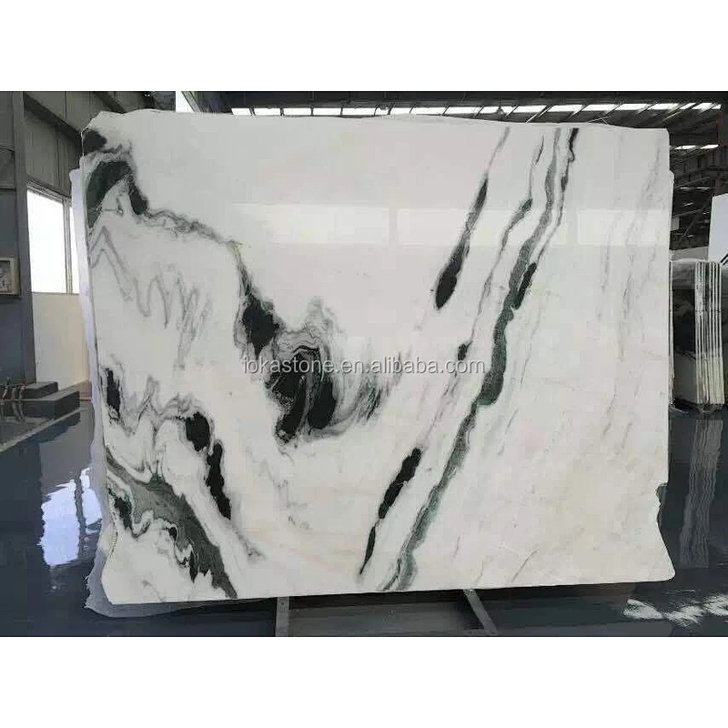 IOKA   panda white marble slab and tile  for floor and wall natural stone supplier