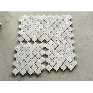 Arabesque White Marble Mosaic Tile