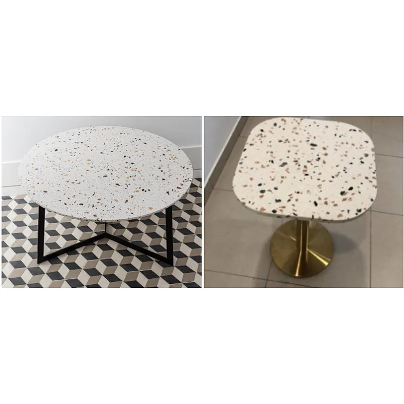 Hot selling cement terrazzo table top with many colors can be used for dining table
