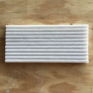 Natural Crystal White marble stone Pencil Molding