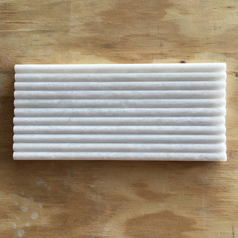 Natural Crystal White marble stone Pencil Molding