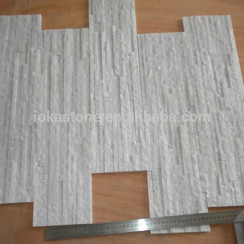 Natural White Marble Cutured Stone Wall Cladding Tiles