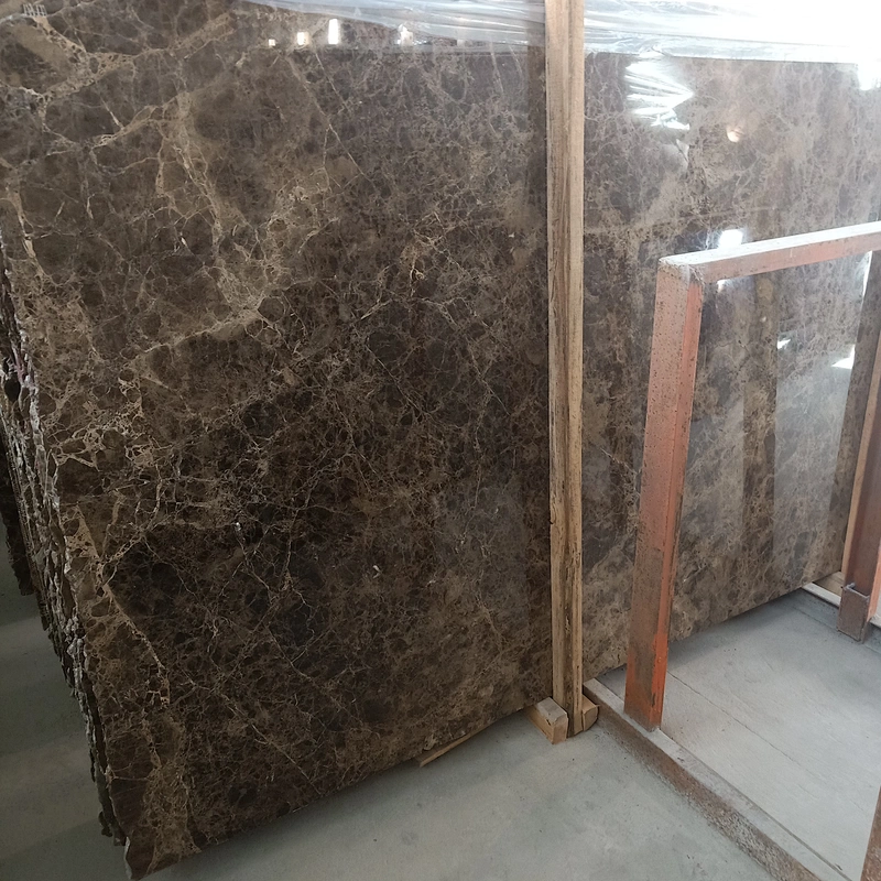 Brown color Spain imported dark Emperador marble slab