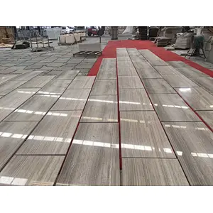 Grey wooden look marble salb and tile for indoor and outdoor decoration