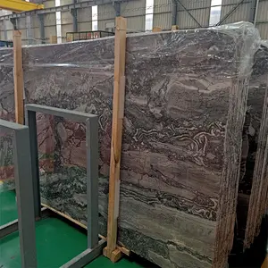 High Quality polished    grey marble slab  with natural grains