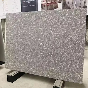 Gray terrazzo tiles for interior and exterior decoration