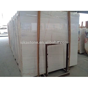 White marble Jade with Red lines stone