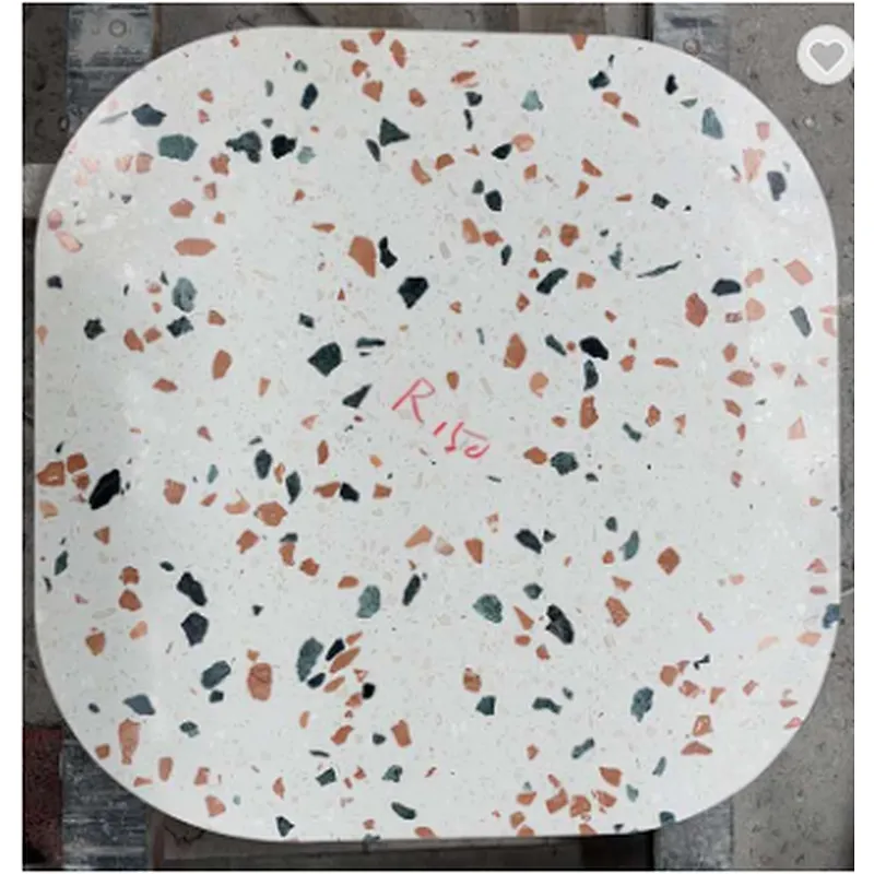 Hot selling cement terrazzo table top with many colors can be used for dining table