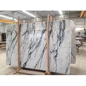 Factory Price Light green marble slab with natural veins for floor and wall tiles