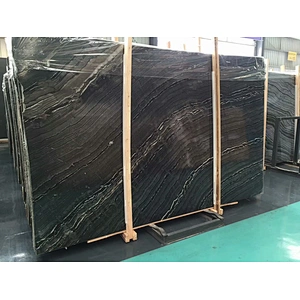 Polished black marble salb for floor  tile and countertop