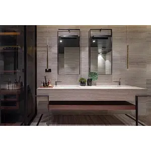 Natural Grey Wooden marble tiles,stairs,widow sills