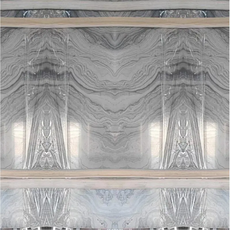 Natural Blue Rose Gray Marble Flooring Tiles