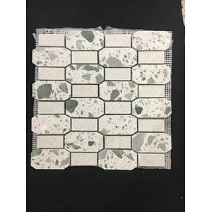 Fantasy Terrazzo mosaic tiles  hand made terrazzo tiles  for 6MM thickness