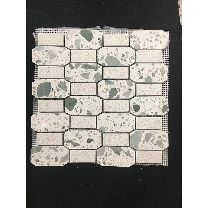 Fantasy Terrazzo mosaic tiles  hand made terrazzo tiles  for 6MM thickness