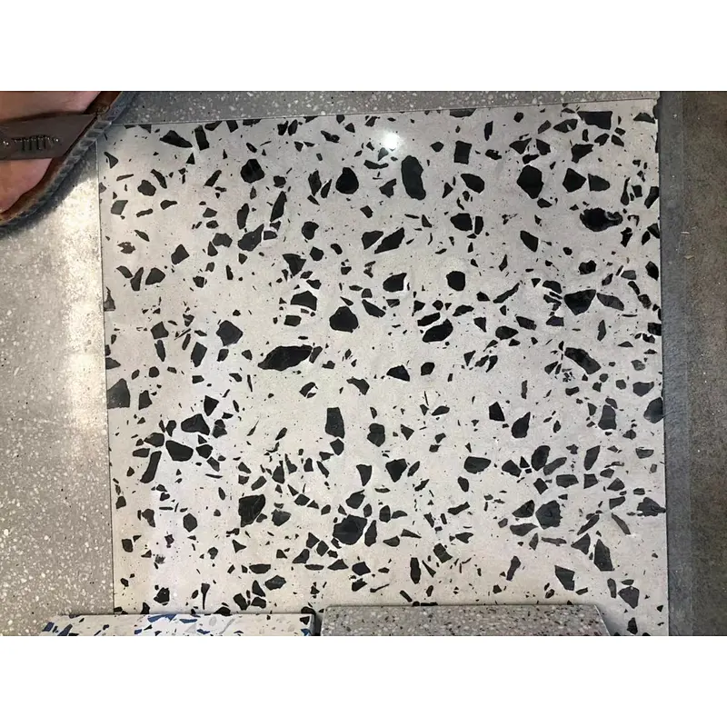 grey black terrazzo floor tiles for sale cement terrazzo handmade tiles terrazzo slabs