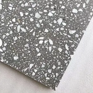 Gray terrazzo tiles for interior and exterior decoration