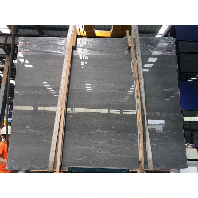 Polished gray marble salb for floor tile