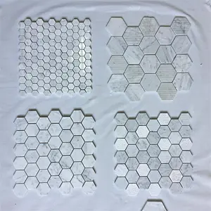 Hight Quality Pure White Marble mosaic brick