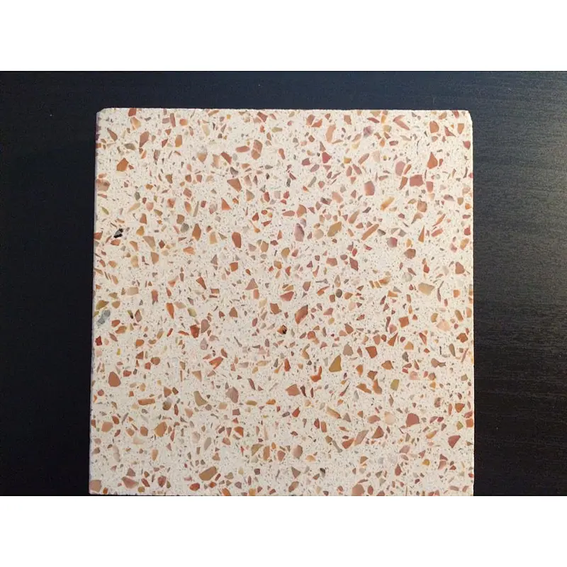 Rectangle or round white Terrazzo Table for Coffee Top and Dining-Table