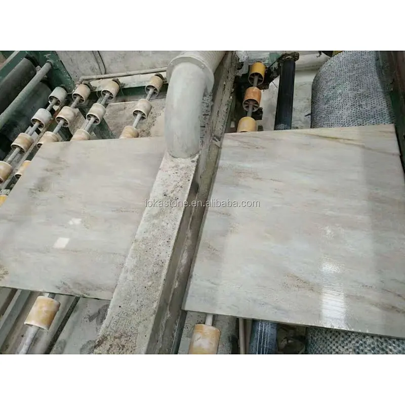 Palisandro Oniciato White Marble Slab with Gold Veins