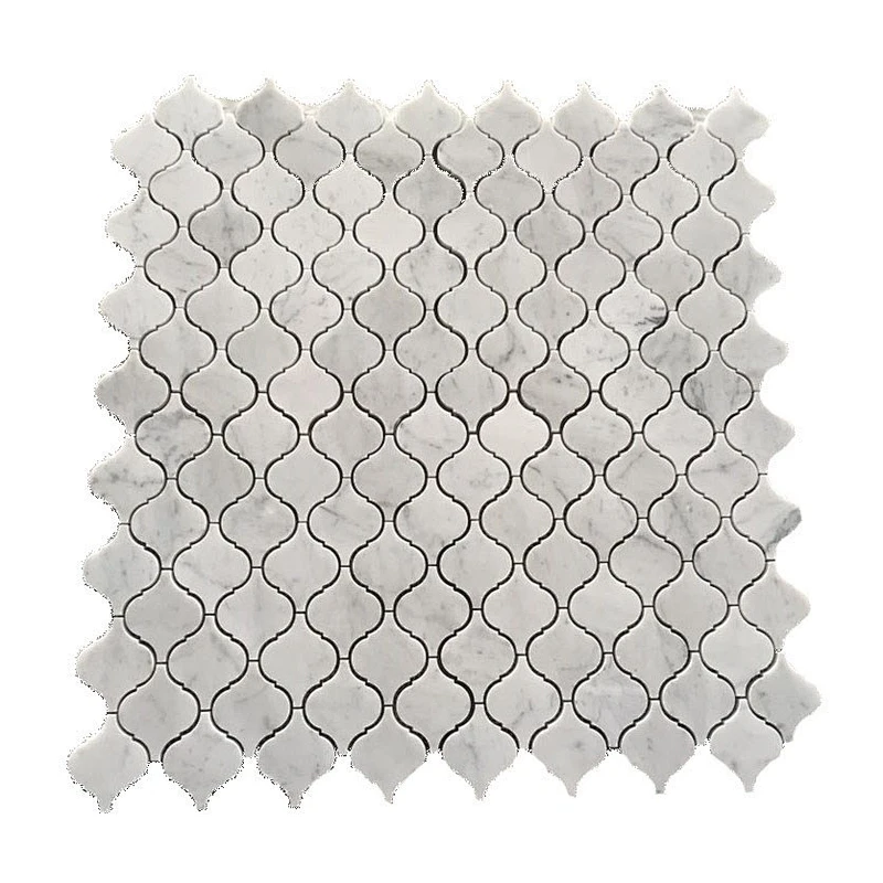 Arabesque White Marble Mosaic Tile