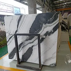 Chinese  factory panda white marble slab for floor