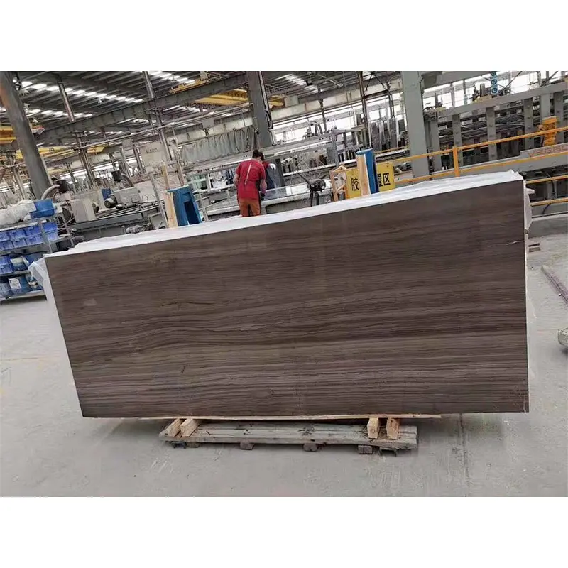 Factory direct sale    polished dark brown marble  slab  & tile for floor  and wall tile