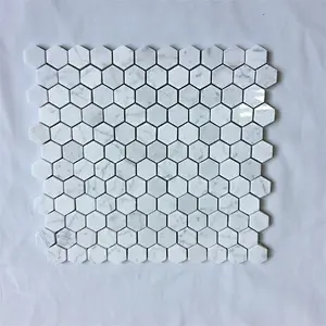 Hight Quality Pure White Marble mosaic brick